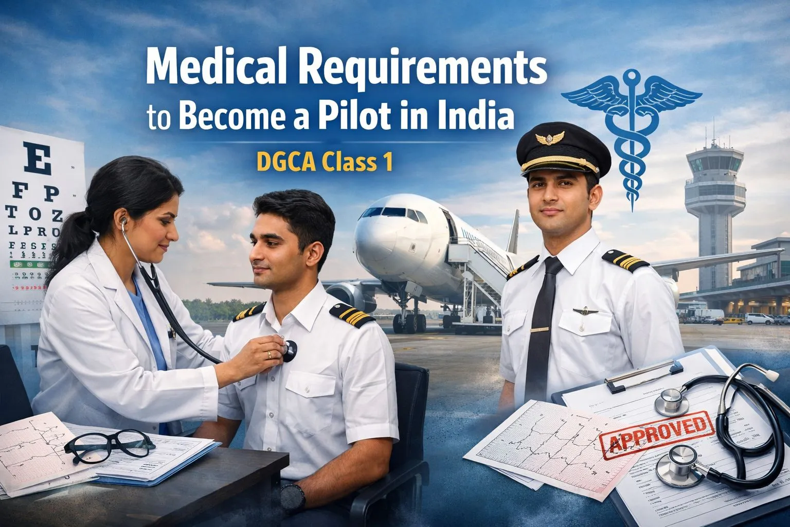 Medical Requirements to Become a Pilot in India – DGCA Class 1