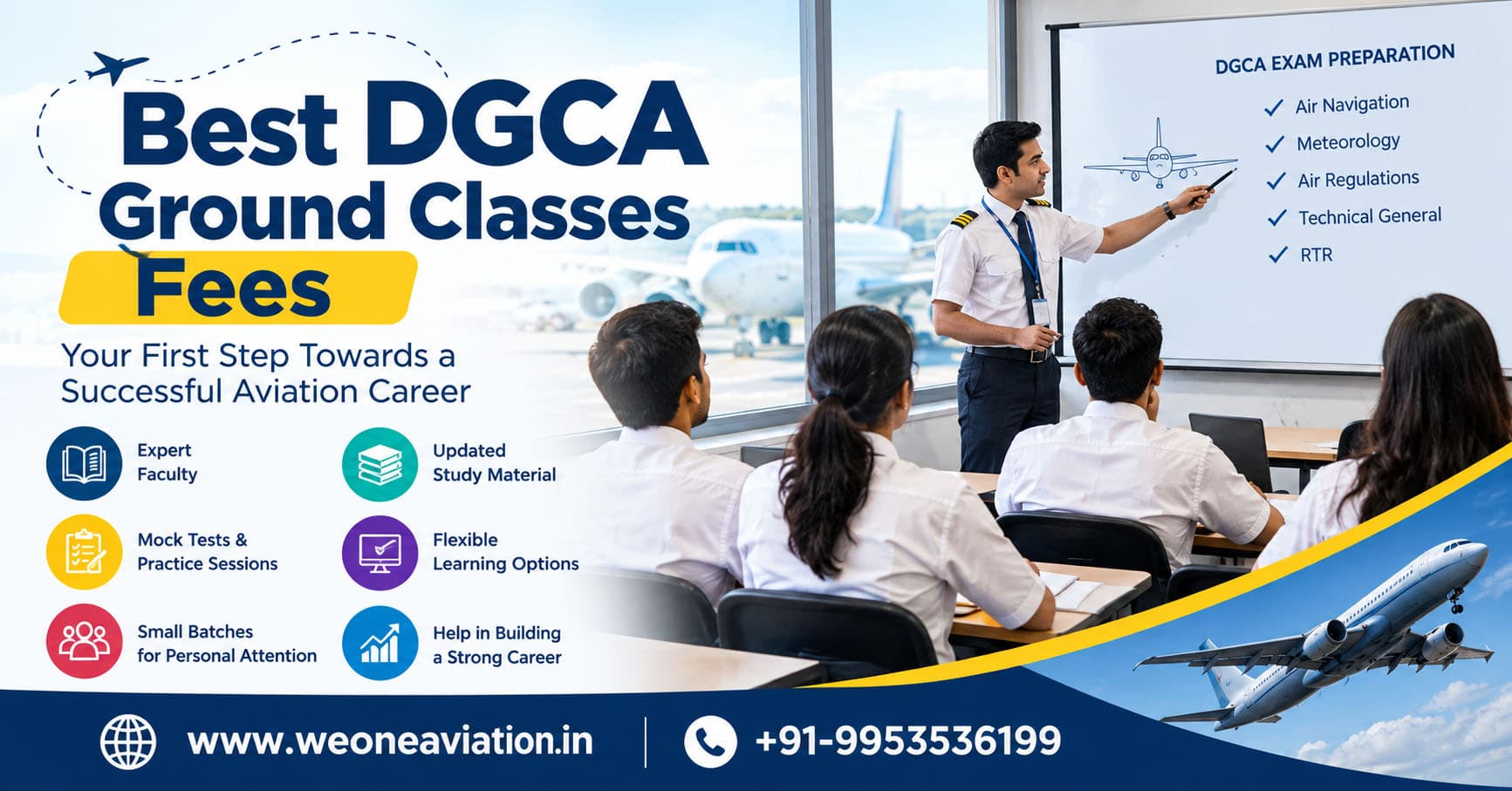Best DGCA ground classes fees