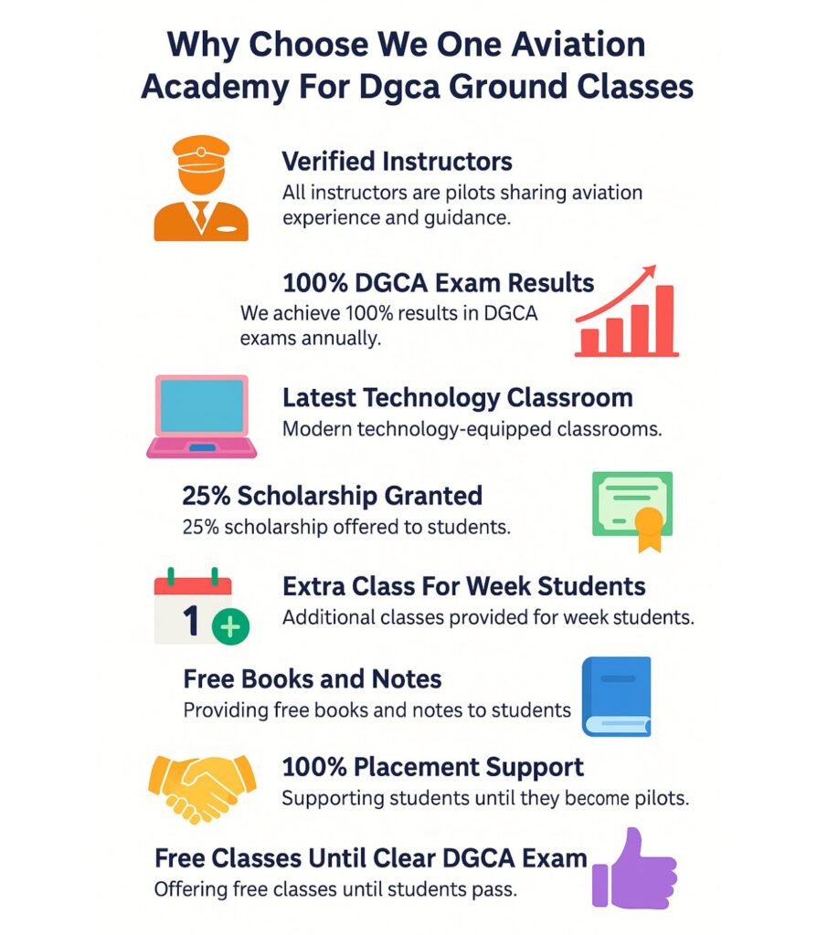 Why Choose We One Aviation AcademyFor Dgca Ground Classs